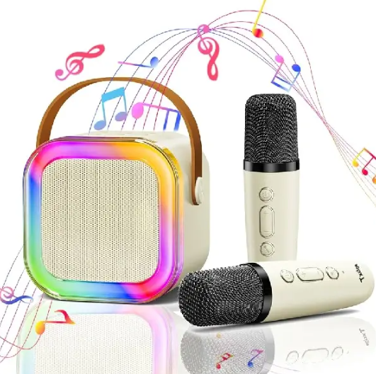 K12 Speaker High-end Bluetooth Audio Small Home KTV Karaoke Microphone Professional Children's Singing Bluetooth Speaker Column