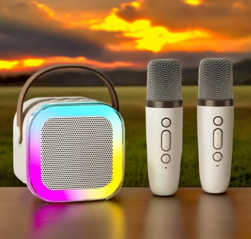 K12 Speaker High-end Bluetooth Audio Small Home KTV Karaoke Microphone Professional Children's Singing Bluetooth Speaker Column