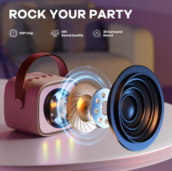 K12 Speaker High-end Bluetooth Audio Small Home KTV Karaoke Microphone Professional Children's Singing Bluetooth Speaker Column
